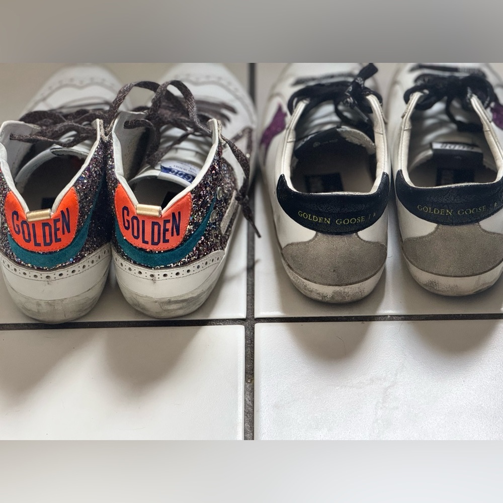 I am selling the 2 pairs for 800 The boxes were used 3 times. I left them in Ita